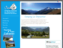 Tablet Screenshot of camping-lechenantier.com